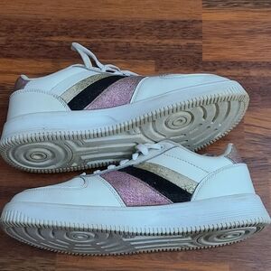 roberto cavalli SPORTGlitter Platform Sneakers Sz 8.5